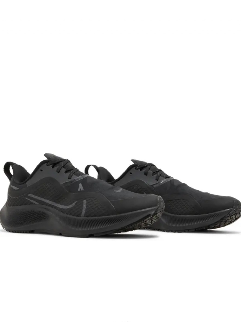 Nike Air Zoom Pegasus 37 Shield Women’s 8 Black Running Wet Traction Sneaker